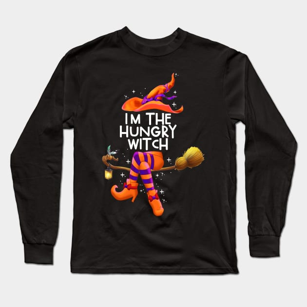 I'm The Hungry Witch halloween couple costume Long Sleeve T-Shirt by Camryndougherty